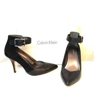 Calvin Klein black heels size 8 worn once very clean